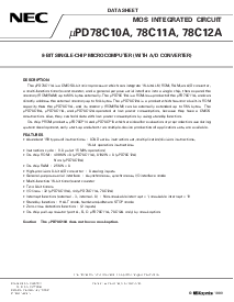浏览型号UPD78C12AGQ的Datasheet PDF文件第1页