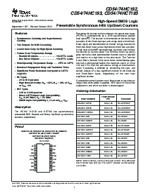 浏览型号CD54HC193F3A的Datasheet PDF文件第1页