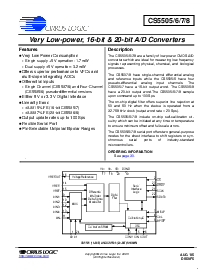 浏览型号CS5507-AS的Datasheet PDF文件第1页