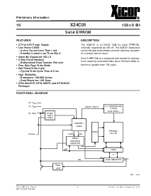 浏览型号X24C01S的Datasheet PDF文件第1页