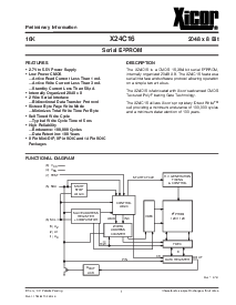 浏览型号X24C08P的Datasheet PDF文件第1页