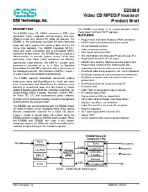 浏览型号ES3880的Datasheet PDF文件第1页