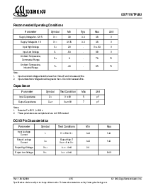 浏览型号GS71116TP-15I的Datasheet PDF文件第4页