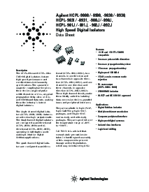 浏览型号HCPL-0931的Datasheet PDF文件第1页