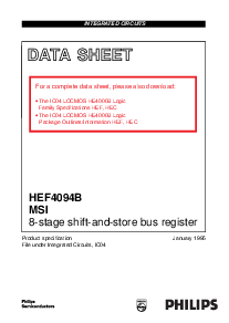 浏览型号HEF4094BD的Datasheet PDF文件第1页