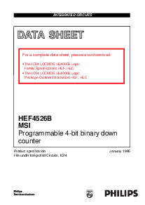 浏览型号HEF4526BT的Datasheet PDF文件第1页