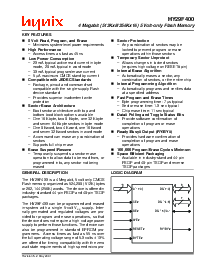 浏览型号HY29F400BT45的Datasheet PDF文件第1页