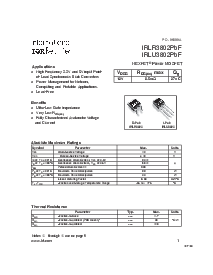 浏览型号IRLR3802PBF的Datasheet PDF文件第1页