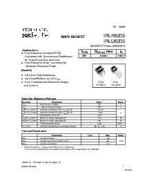 浏览型号IRLR8203的Datasheet PDF文件第1页