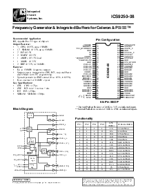 浏览型号ICS9250-08的Datasheet PDF文件第1页