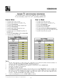 浏览型号ICS9250-08的Datasheet PDF文件第4页