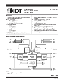 浏览型号IDT7007S55PF的Datasheet PDF文件第1页