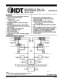 浏览型号IDT70V631S12PRFI的Datasheet PDF文件第1页