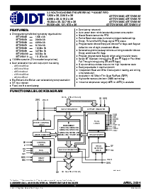 浏览型号IDT72V3660L15PF的Datasheet PDF文件第1页