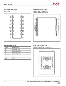 浏览型号IS63LV1024L-10T的Datasheet PDF文件第2页