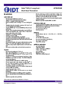 浏览型号IDT82P2288BB的Datasheet PDF文件第12页