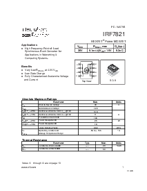 浏览型号IRF7821的Datasheet PDF文件第1页