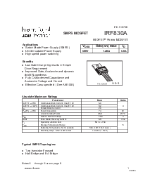 浏览型号IRF830A的Datasheet PDF文件第1页