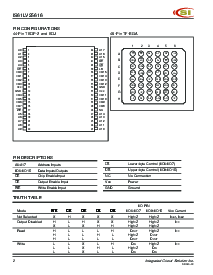 浏览型号IS61LV25616-8K的Datasheet PDF文件第2页