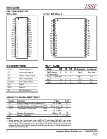 浏览型号IS61LV2568-10T的Datasheet PDF文件第2页
