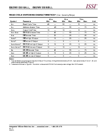 浏览型号IS62WV12816BLL-45B的Datasheet PDF文件第7页