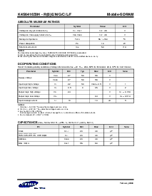 浏览型号K4S641633H-C的Datasheet PDF文件第4页