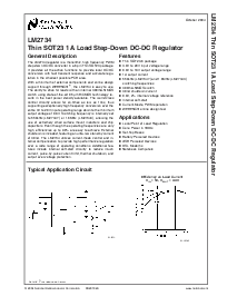 浏览型号LM2734YMKX的Datasheet PDF文件第1页