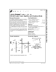 浏览型号LM4864MM的Datasheet PDF文件第1页