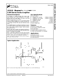 浏览型号LM4866MT的Datasheet PDF文件第1页