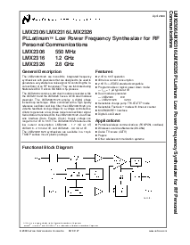 浏览型号LMX2326TM的Datasheet PDF文件第1页