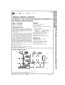 浏览型号LMX2332LTM的Datasheet PDF文件第1页