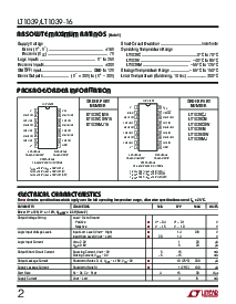 浏览型号LT1039CSW的Datasheet PDF文件第2页