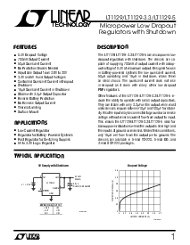 浏览型号LT1129IT的Datasheet PDF文件第1页