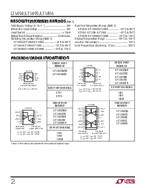 浏览型号LT1494CN8的Datasheet PDF文件第2页