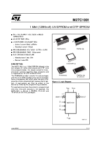 浏览型号M27C1001-70B1TR的Datasheet PDF文件第1页