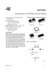 浏览型号M27C2001-12F1TR的Datasheet PDF文件第1页