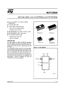 浏览型号M27C256B-90C1TR的Datasheet PDF文件第1页