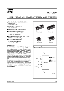 浏览型号M27C800-100K1TR的Datasheet PDF文件第1页