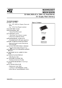 浏览型号M29W320DT70N6的Datasheet PDF文件第1页