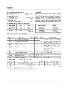 浏览型号X24C04P-3的Datasheet PDF文件第9页
