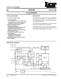 浏览型号X24C08的Datasheet PDF文件第1页