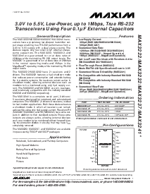 浏览型号MAX3232CUE的Datasheet PDF文件第1页