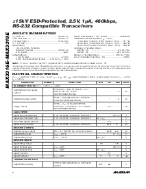 浏览型号MAX3316ECUP的Datasheet PDF文件第2页