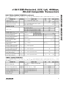 浏览型号MAX3316ECUP的Datasheet PDF文件第3页