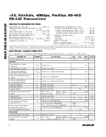 浏览型号MAX3469ESA的Datasheet PDF文件第2页