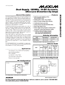 浏览型号MAX4430ESA的Datasheet PDF文件第1页