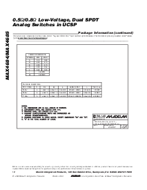 浏览型号MAX4684EBC的Datasheet PDF文件第12页