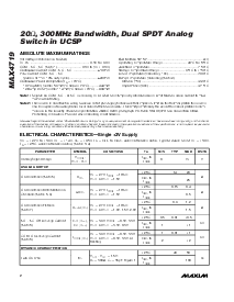 浏览型号MAX4719的Datasheet PDF文件第2页