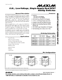 浏览型号MAX4741EUA的Datasheet PDF文件第1页