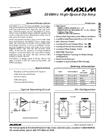 浏览型号MAX477EPA的Datasheet PDF文件第1页